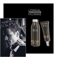 L'OREAL PROFESSIONNEL HOMME - FIBERBOOST et SOIN FIBERFUEL - L OREAL